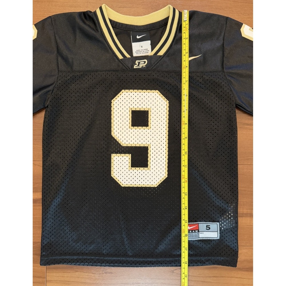 Purdue Boilermakers Nike Football Team Jersey 9 Black NCAA Kids Size 5 - Picture 6 of 8